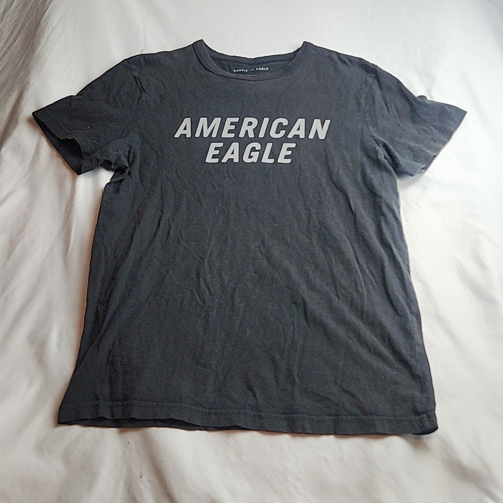American Eagle Graphic T-Shirt Dark Gray Men's Size Small